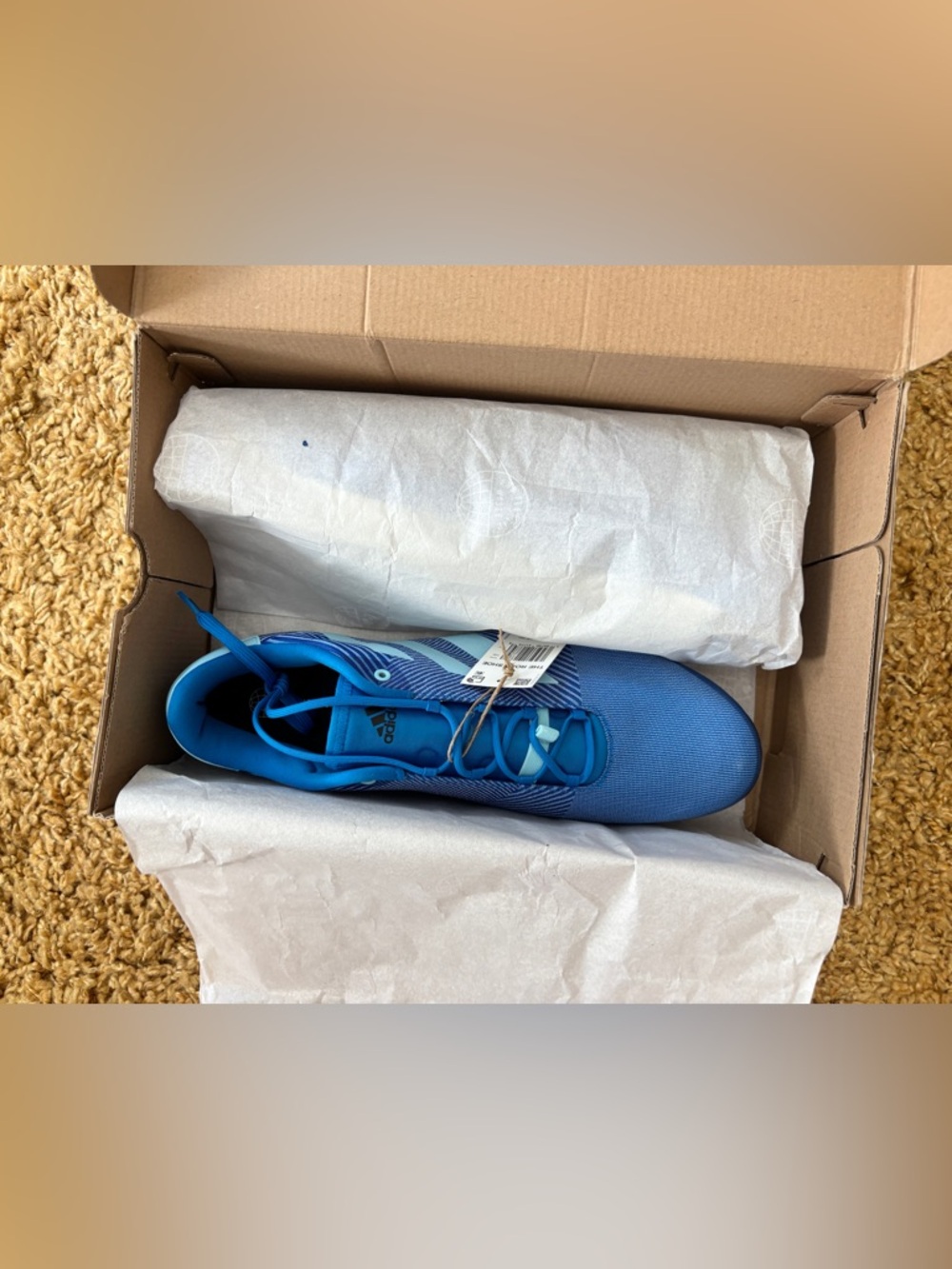 NEW Adidas The Road Shoes Men's Size 13 Blue Rush Cycling Road Shoes GY6829 - Picture 3 of 16